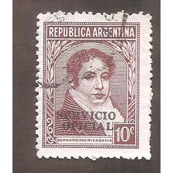 ARGENTINA 1946(MT476-354) PROCERES: RIVADAVIA TIPO IV  SERV.