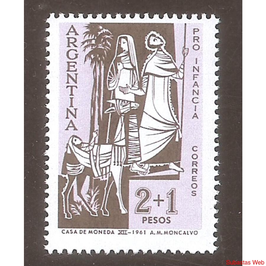 ARGENTINA 1961(653) PRO INFANCIA  MINT