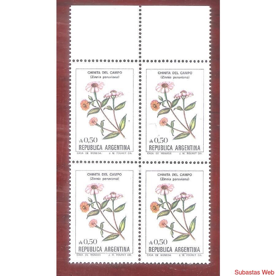 ARGENTINA 1985(1533) CUADRITO FLORES:CHINITA DEL CAMPO MINT