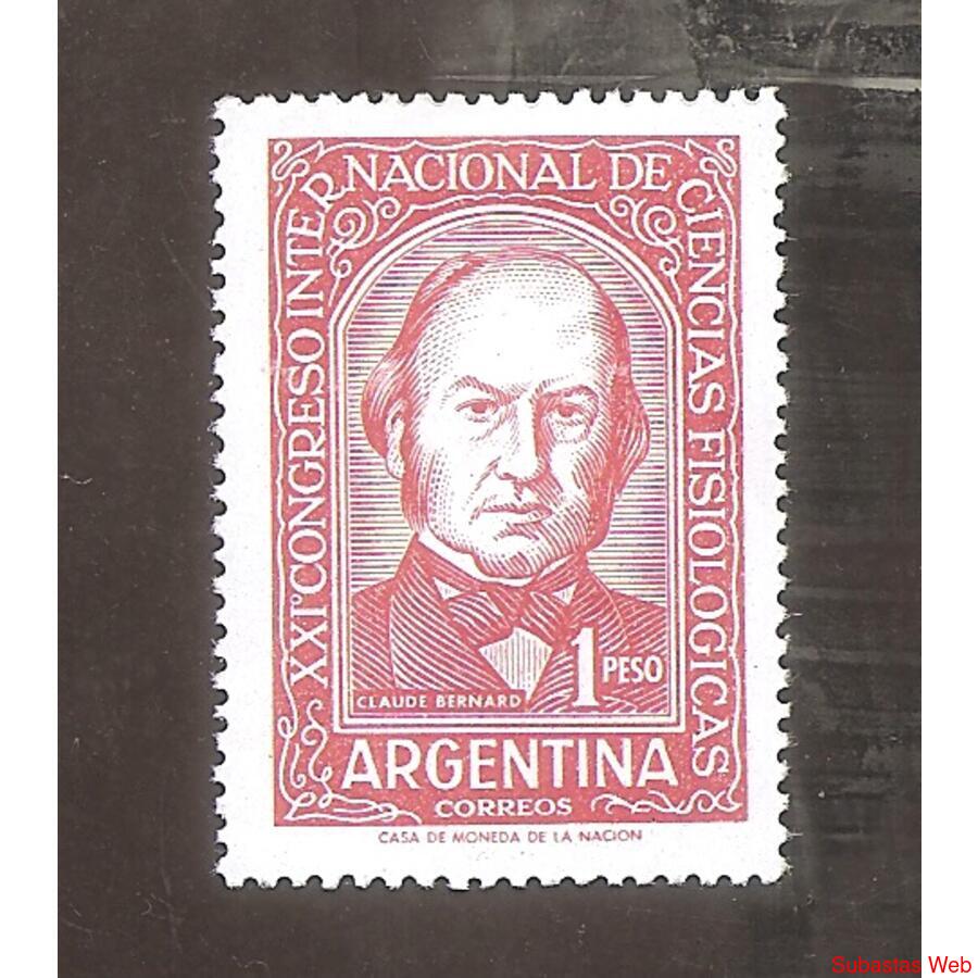 ARGENTINA 1959(599) XXI CONGRESO FISIOLOGIA NUEVA