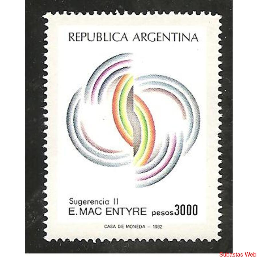 ARGENTINA 1982(1368) PINTURAS ESPAMER 81  MINT