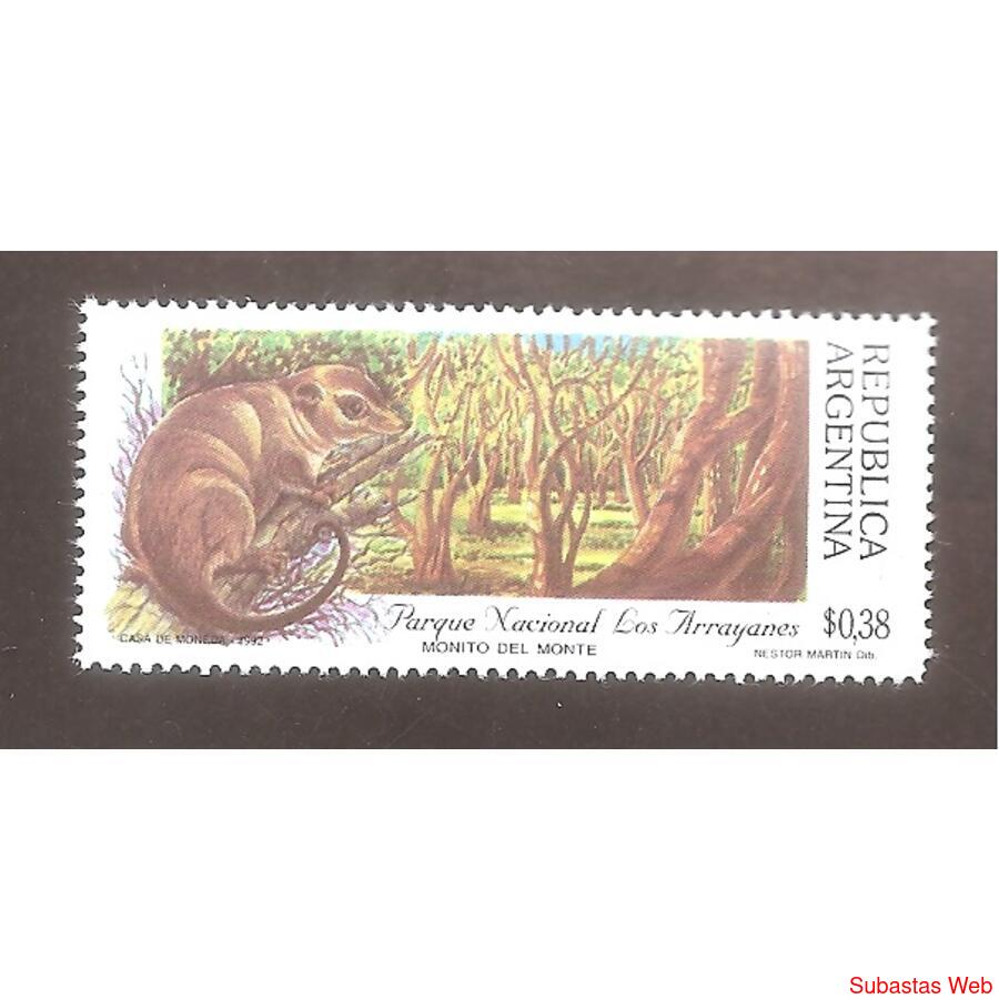 ARGENTINA 1992(1879) PARQUE NACIONALES IV  MINT
