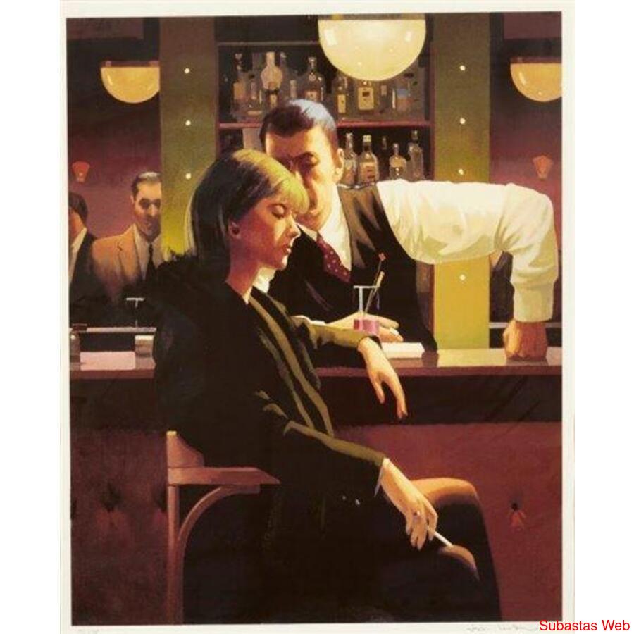 Cuadro Reproduccion Jack Vettriano "Cocktails and broken hea