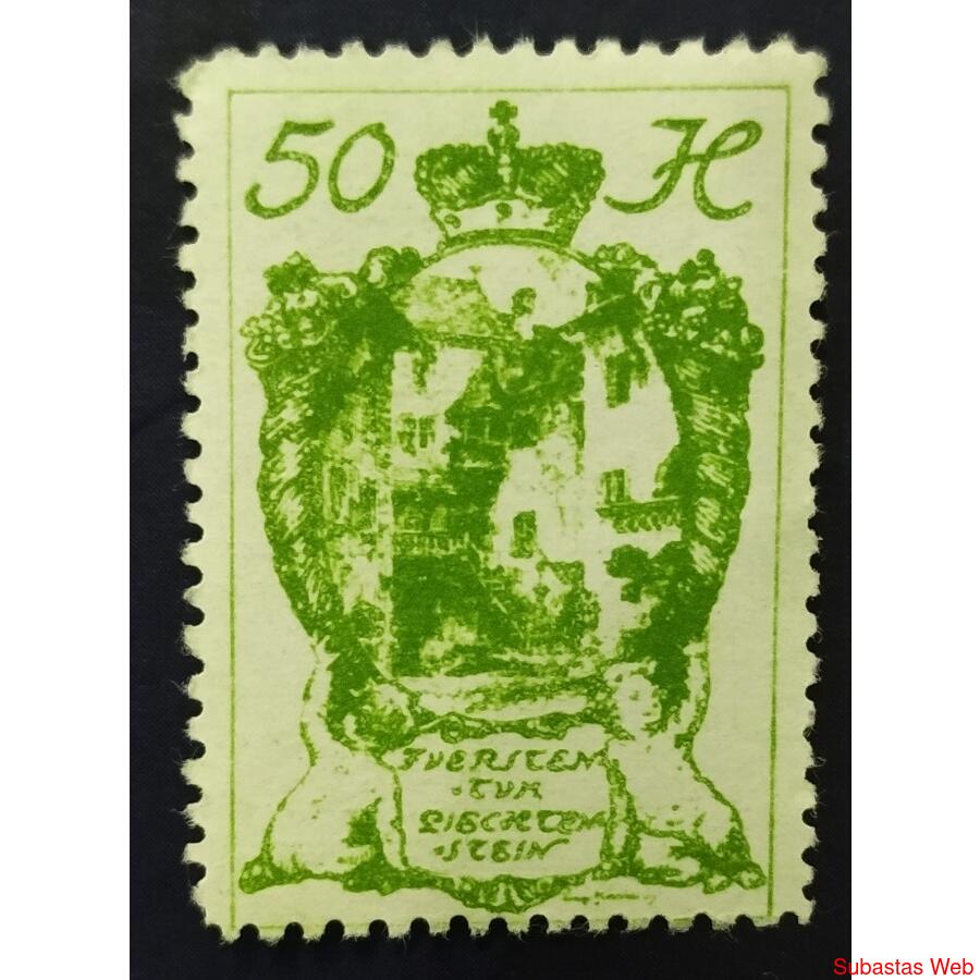 LIECHTENSTEIN AÑO 1920, SCOTT 39, NSG