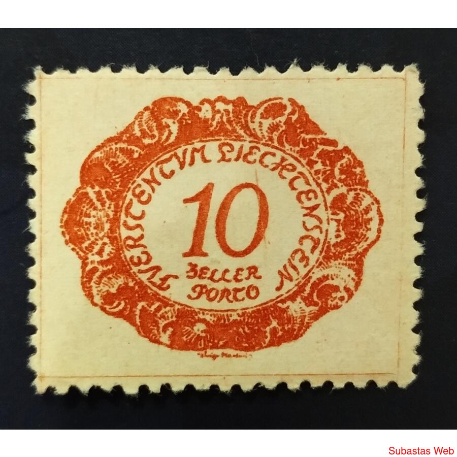 LIECHTENSTEIN AÑO 1920, SCOTT J2, NSG