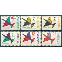 ARGENTINA GJ1251/1256 AVION SERIE NUEVA x 6 VALORES U$ 12.50
