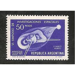 ARGENTINA 1965(A107) INVESTIGACION DEL ESPACIO  MINT