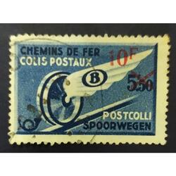 BELGICA AÑO 1938, SCOTT Q298, USADA