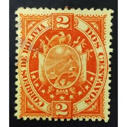 BOLIVIA AÑO 1894, MICHEL 32II, USADA