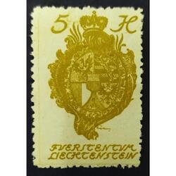 LIECHTENSTEIN AÑO 1920, SCOTT 32, NSG