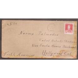 ARGENTINA 1929 SOBRE CIRCULADO NUMERO 45