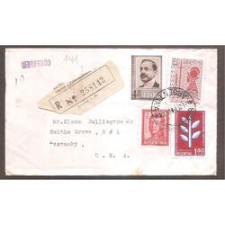 ARGENTINA 1961  SOBRE CIRCULADO NUMERO 141