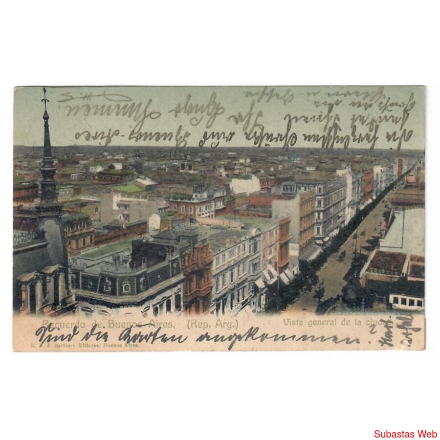 ARGENTINA. Buenos Aires. Vista general de la ciudad. 1906.