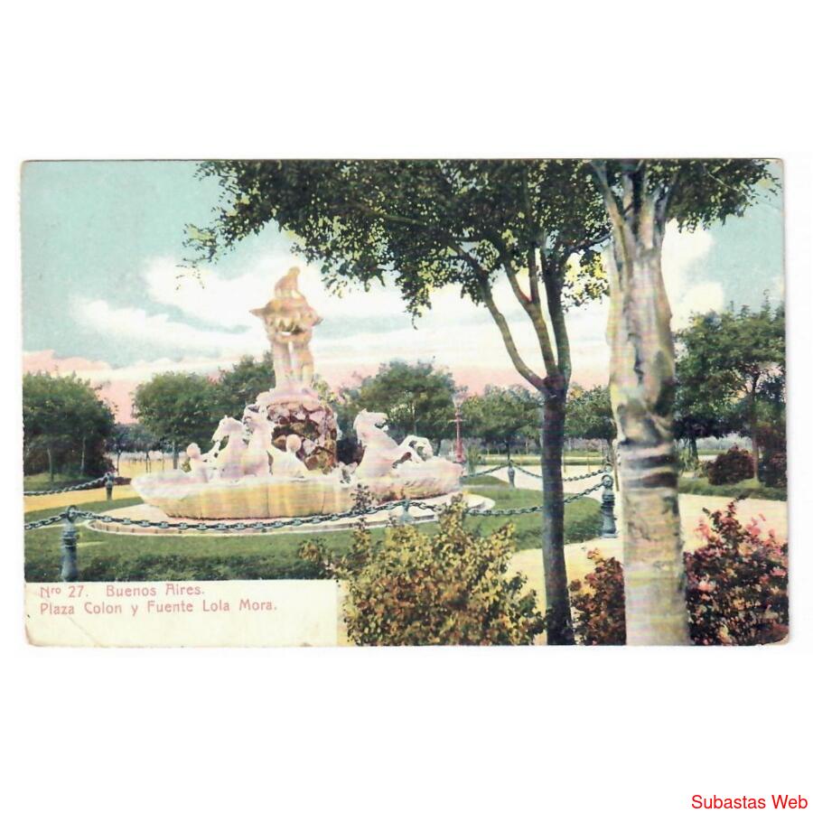 ARGENTINA. Buenos Aires. Plaza Colón y Fuente Lola Mora. 190