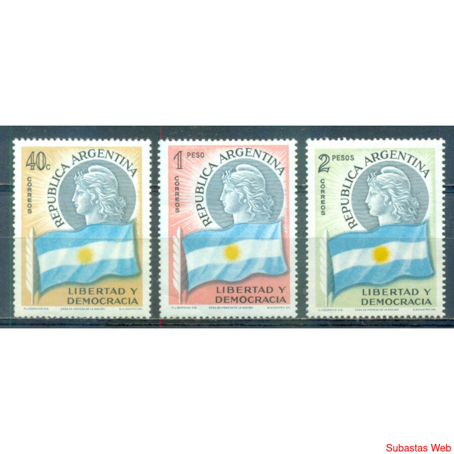 ARGENTINA GJ1104/1106. TRANSMISION PRESIDENCIAL. SERIE NUEVA