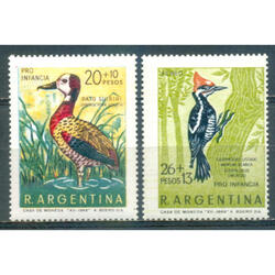 ARGENTINA. GJ1482/1483 AVES ARGENTINAS.  SERIE COMPLETA MINT