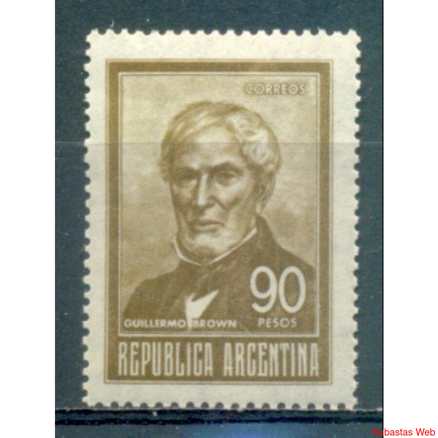 ARGENTINA GJ1320 SERIE BASICA ALMIRANTE BROWN NUEVO U$3.00