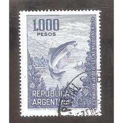 ARGENTINA 1974 (MT971) PESCA DEPORTIVA DE $1000,  USADA