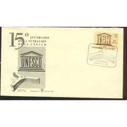 ARGENTINA 1962(A84) SOBRE PDE:  ANIVERSARIO DE LA UNESCO