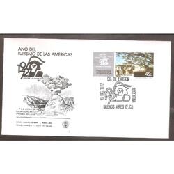 ARGENTINA 1972(935) SOBRE PDE: AÑO DEL TURISMO DE LAS AMERIC