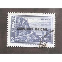 ARGENTINA 1959(605-390) CUESTA DEL ZAPATA, MATE S.O. TIPO II