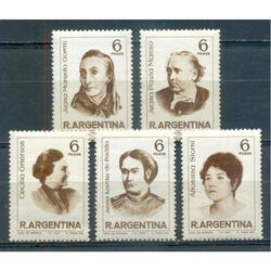 ARGENTINA GJ 1407 / 1411. MUJERES ARGENTINAS. SERIE MINT