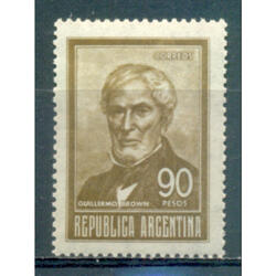 ARGENTINA GJ1320 SERIE BASICA ALMIRANTE BROWN NUEVO U$3.00