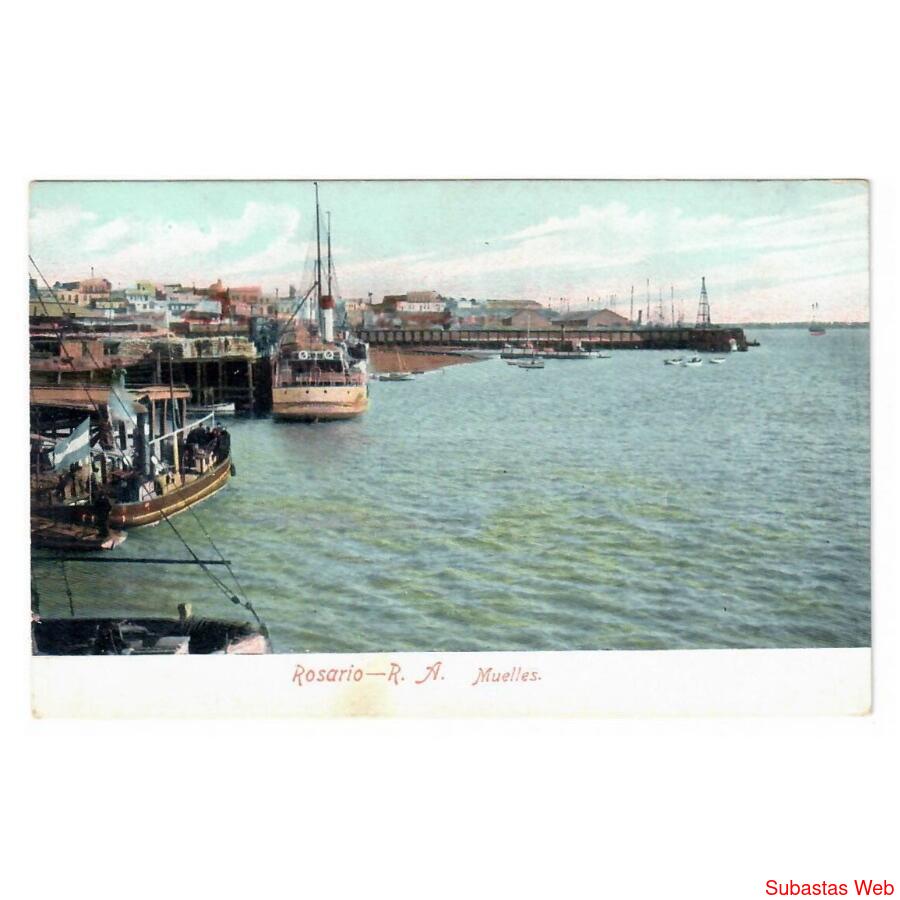 ARGENTINA • Rosario • Muelles • 1910