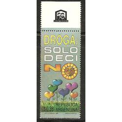 ARGENTINA 1992(1898)  NO A LA DROGADICCION:  CON BORDE  MINT
