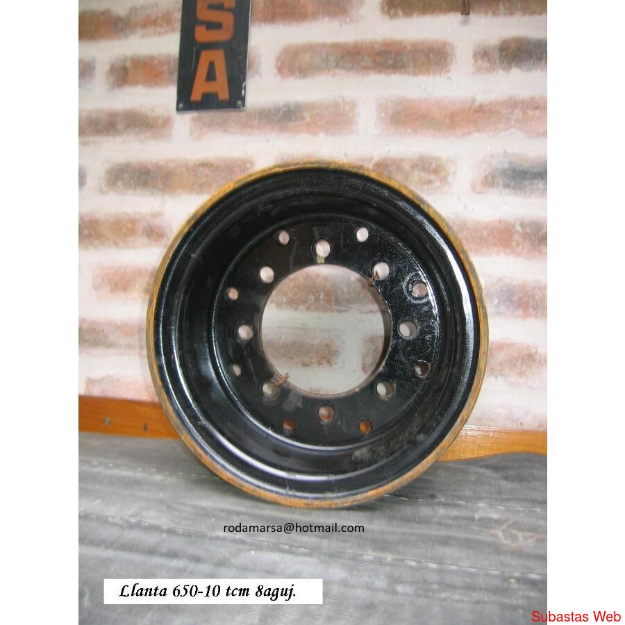 Llanta 650x10 tcm dos mitades Rodamarsa