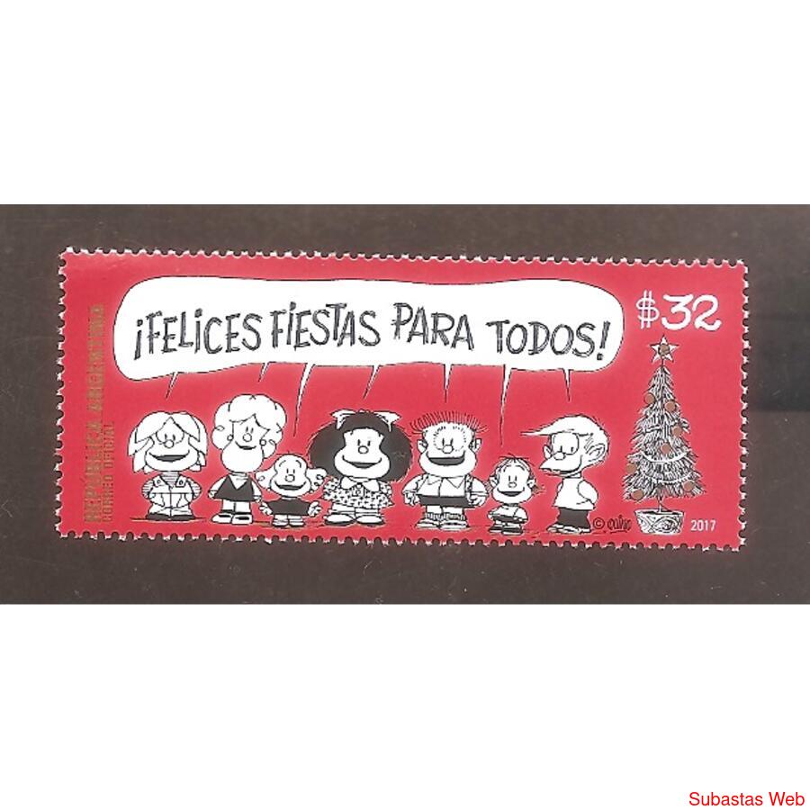 ARGENTINA 2017(4223) NAVIDAD CON MAFALDA  MINT