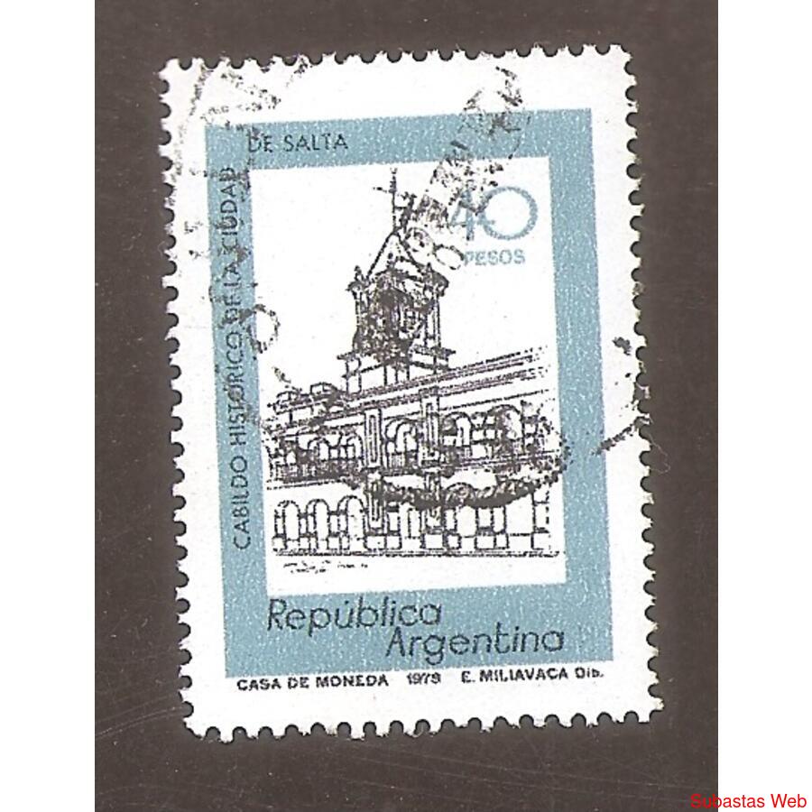 ARGENTINA 1978(1146b) CABILDO DE SALTA MATE FOSFO USADA