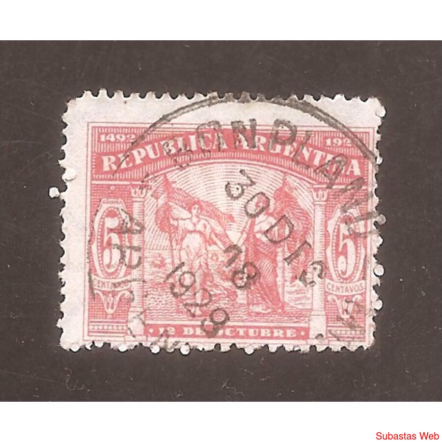 ARGENTINA 1929(324) DIA DE LA RAZA  USADA