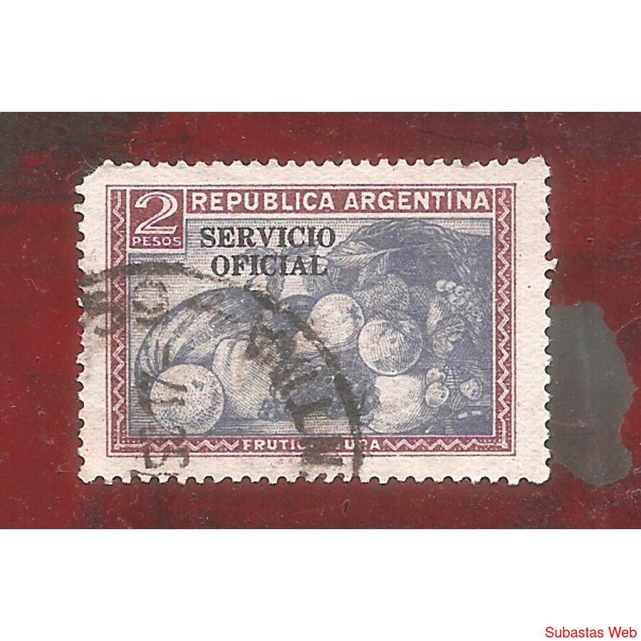 ARGENTINA 1935(381Y-349) PROC. Y RIQ. FRUTAS  S.O.  11mm  US