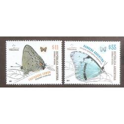 ARGENTINA 2017(4196-97) MERCOSUR: MARIPOSAS  MINT