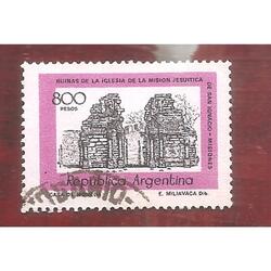 ARGENTINA 1978(1150) RUINAS SAN IGNACIO MATE FLUO USADA