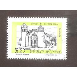 ARGENTINA 1978(1136d) CAPILLA CANDONGA VERDE-AMARILLO  USADA
