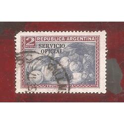 ARGENTINA 1935(381Y-349) PROC. Y RIQ. FRUTAS  S.O.  11mm  US