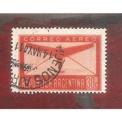 ARGENTINA 1940(A20) AEREA EMISION DEFINITIVA  USADA