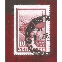 ARGENTINA 1959(606Aa) PUENTE DEL INCA  TIZADO  USADA