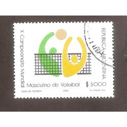ARGENTINA 1982(1371) MUNDIAL DE VOLEIBOL  USADA