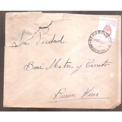ARGENTINA  1943 SOBRE CIRCULADO NUMERO 83C