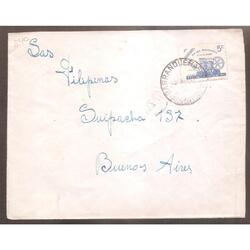 ARGENTINA 1944  SOBRE CIRCULADO NUMERO 84C