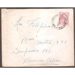 ARGENTINA 1944 SOBRE CIRCULADO NUMERO  86C