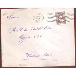 ARGENTINA 1951 SOBRE CIRCULADO  NUMERO  112F