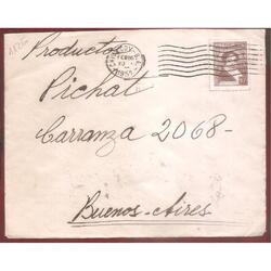 ARGENTINA 1951  SOBRE CIRCUKADO  NUMERO  112G