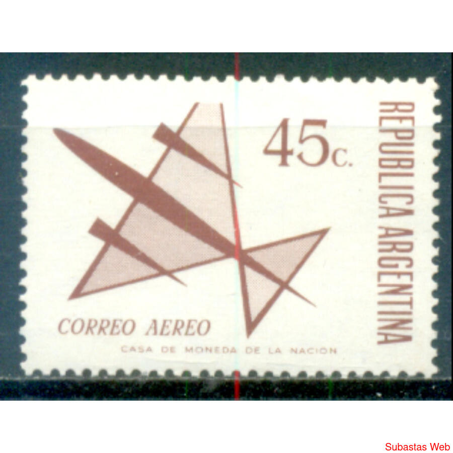 ARGENTINA GJ1574 AVIONCITO de 45 cent SELLO MINT U$ 3.00
