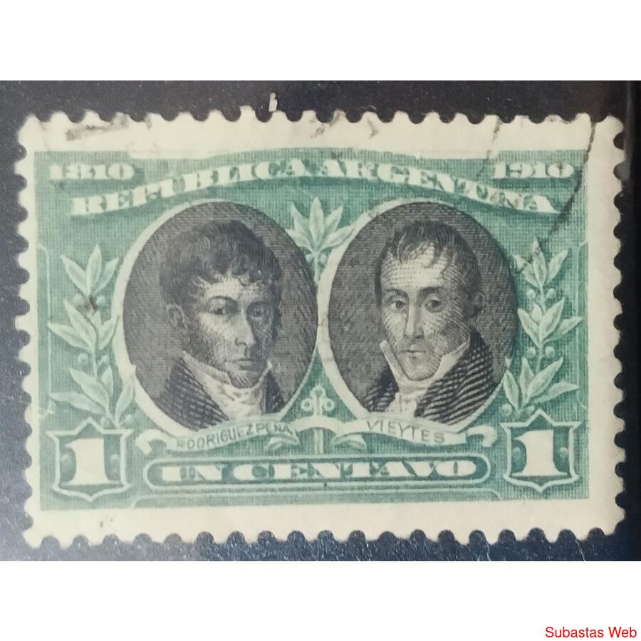 ARGENTINA AÑO 1910, GJ 301, USADA