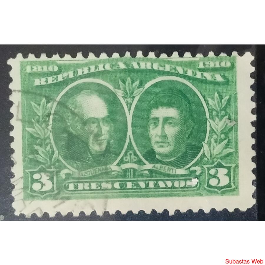 ARGENTINA AÑO 1910, GJ 303, USADA
