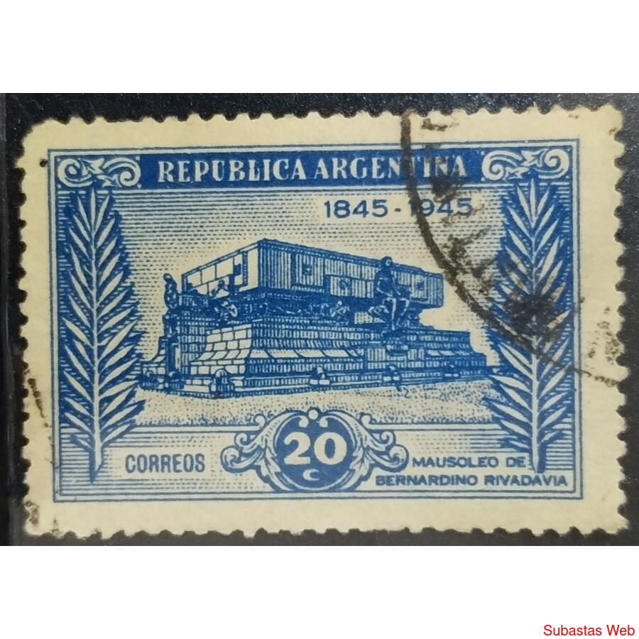 ARGENTINA AÑO 1945, GJ 925, USADA